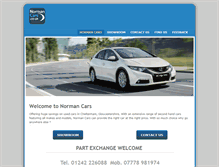 Tablet Screenshot of norman-cars.co.uk